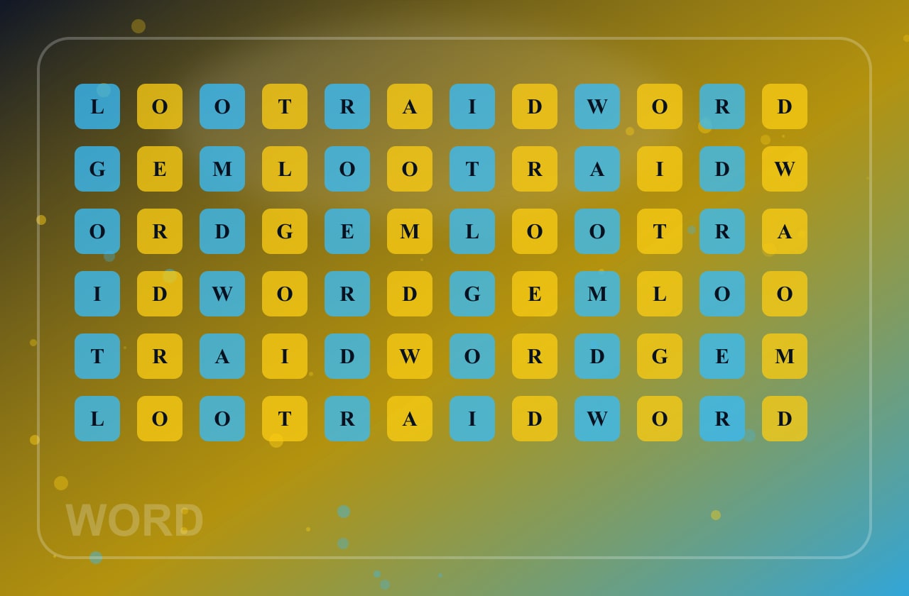 Word Raid Rush generated playable ad visual